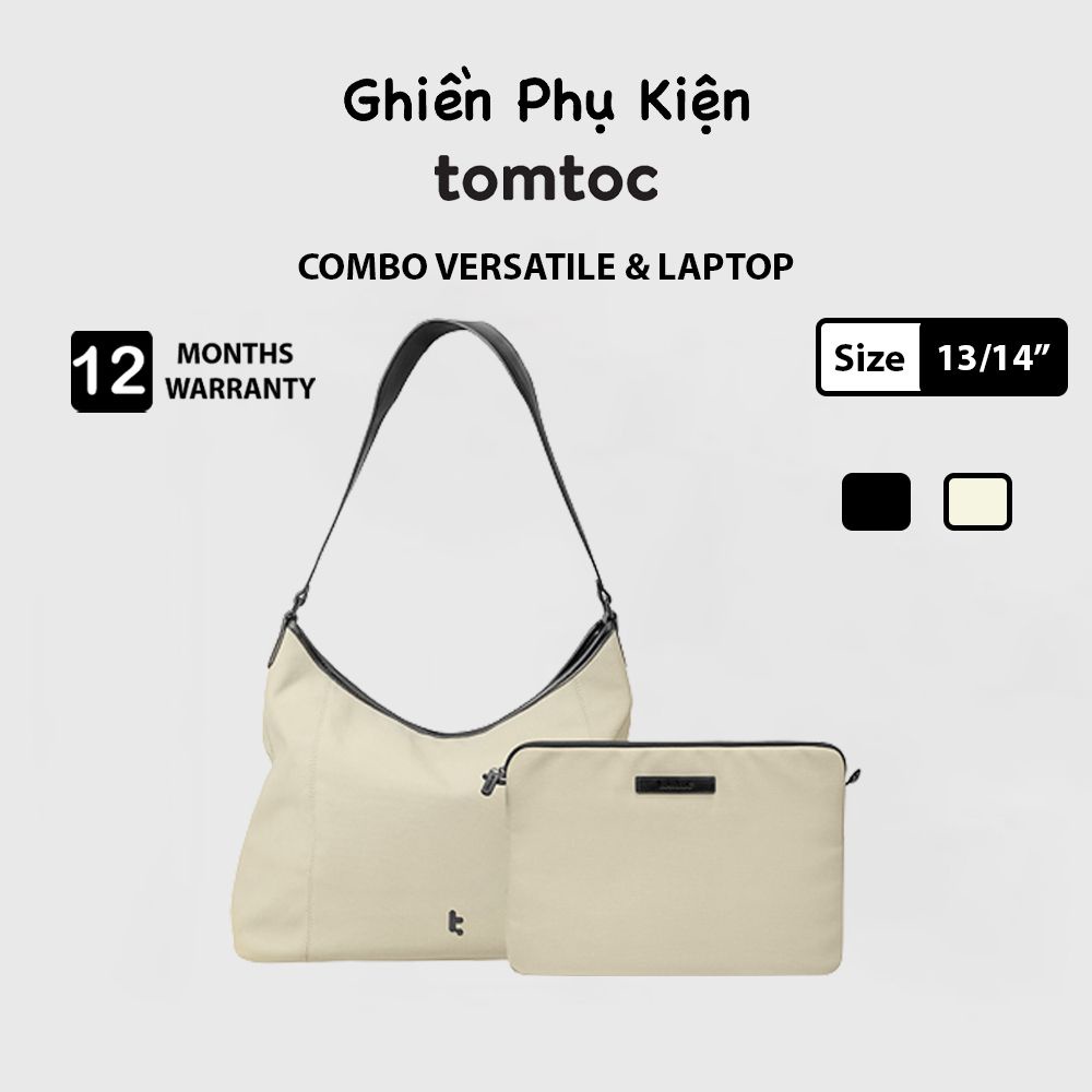 Combo Túi Xách Và Túi Chống Sốc Tomtoc USA Versatile T28 Laptop Tote 13/14inch - Hàng chính hãng