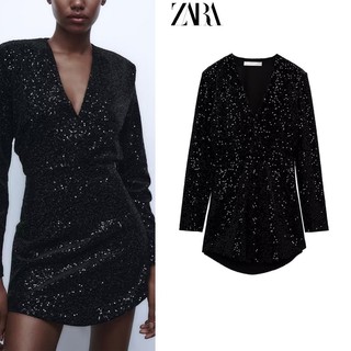 Đầm Ngắn Đính Sequin Lấp Lánh Phong Cách Mới Cho Nữ 9057976