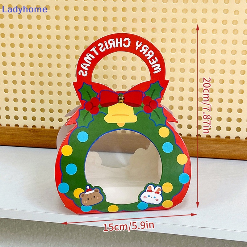Lady christmas Hộp Quà Nhỏ Bằng Giấy Đựng Kẹo Bánh Mì Gừng Giáng Sinh vn