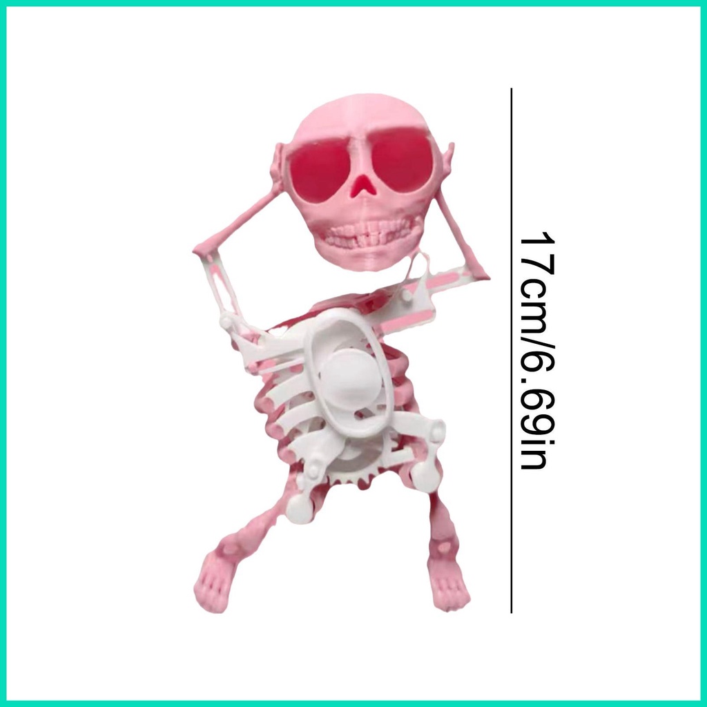 Mô Hình Bộ Xương Nhảy Múa 3d mini Để Bàn Trang Trí