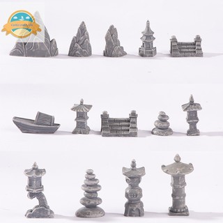 Mô Hình Tháp Đá mini Dùng Trang Trí Sân Vườn