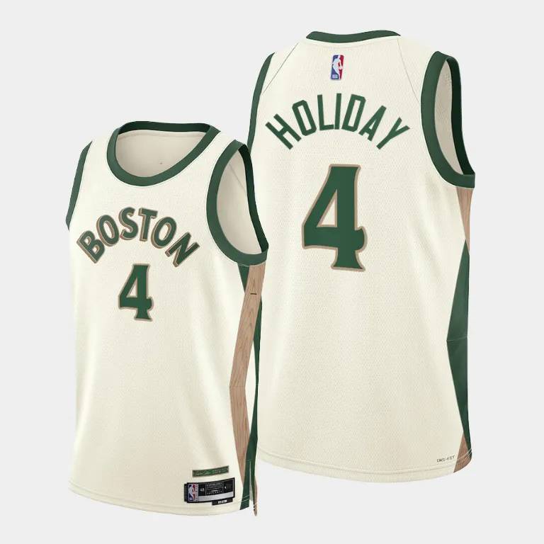 Qy Áo Thể Thao Bóng Rổ nba celtics Phiên Bản Thành Phố Màu Trắng Thông Minh unisex 2024