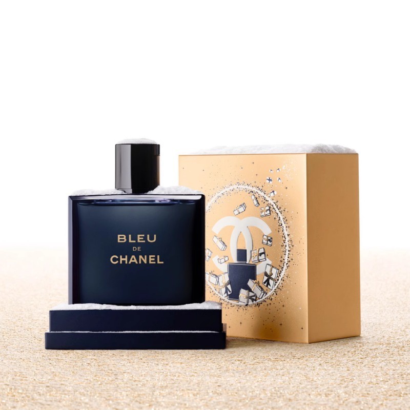 Chane Hộp Nước Hoa 100ml Bằng Gỗ Màu Xanh Dương Phiên Bản Giới Hạn Cho Nam Giới Hạn