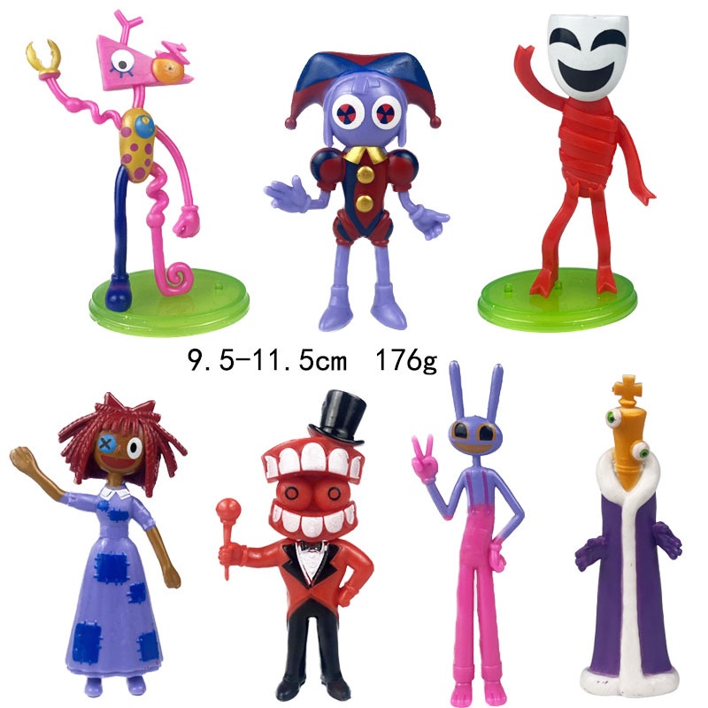 Set 12 Mô Hình Nhân Vật Phim Hoạt Hình the amazing Bằng pvc Chất Lượng Cao Trang Trí Bàn Làm Việc