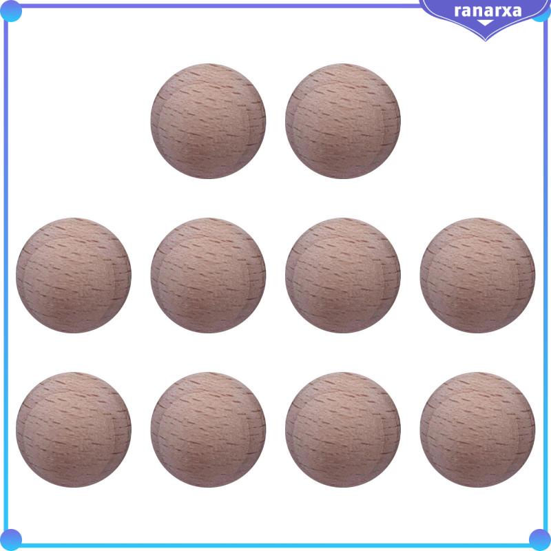 Set 10 Hạt Gỗ Tròn 1.8cm Làm Trang Sức
