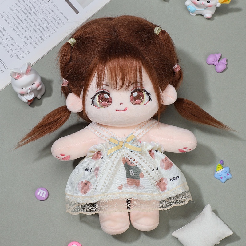 Búp Bê Thời Trang Bằng cotton 20cm Dễ Thương