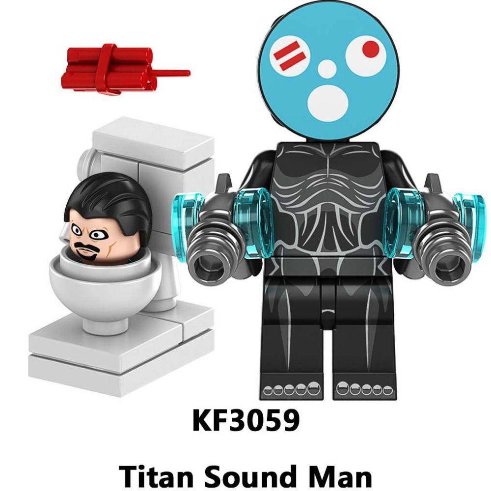 Daron1 Bộ Đồ Chơi Lắp Ráp Mô Hình Nhân Vật anime toilet skibidi skibidi mini Có Thể Tháo Rời