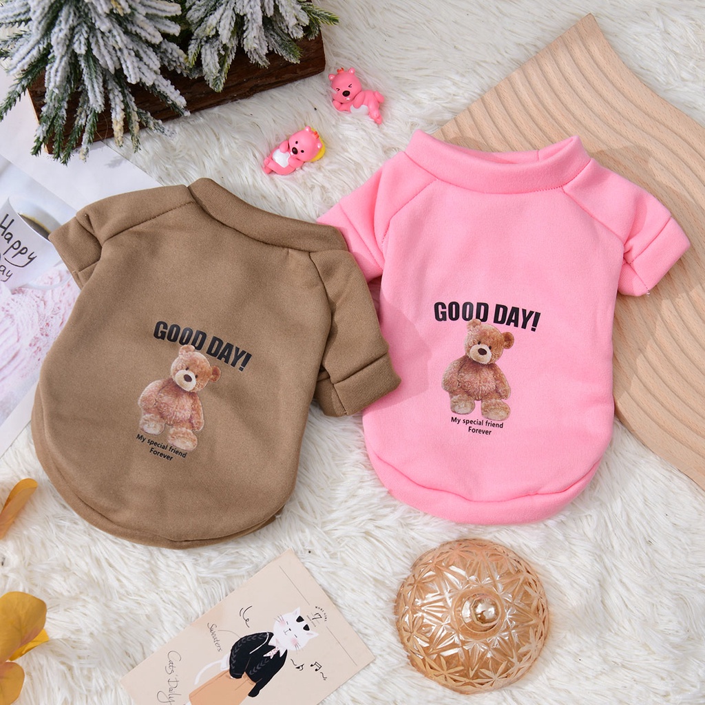 Áo Sweater Giữ Ấm Thời Trang Xuân Thu Đông Mừng Năm Mới Cho Thú Cưng