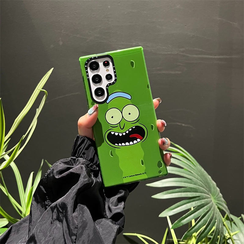 Casetifg Ốp Điện Thoại Silicon tpu Mềm Hình Hoạt Hình rick Lấp Lánh Chống Sốc Cho samsung galaxy s23 plus s22 s23 ultra