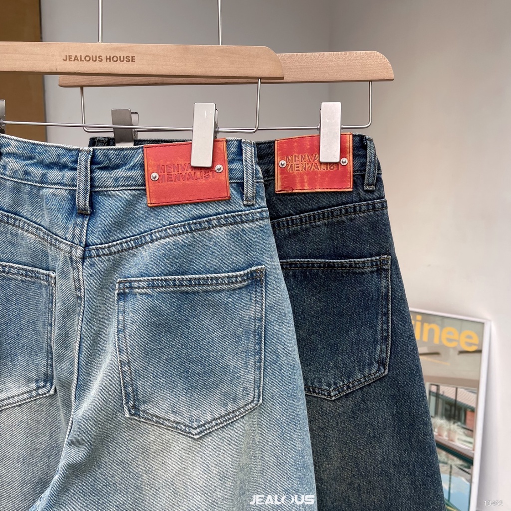 Quần jeans mài gối ống to M7 - 10463