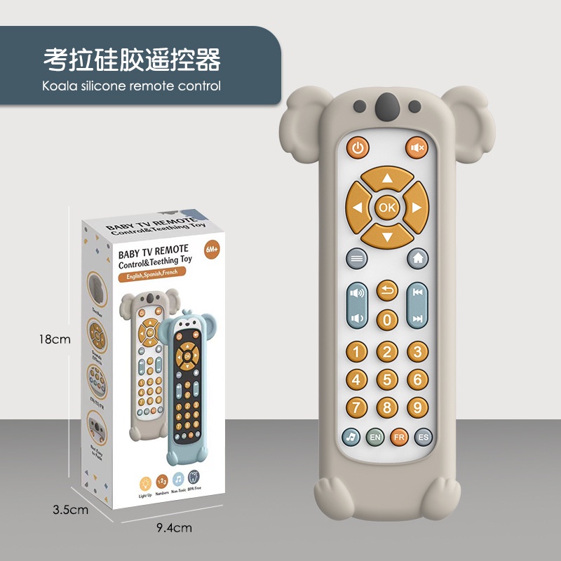 Đồ chơi điều khiển phát nhạc, baby TV remote - nhiều nút bấm âm thanh vui nhộn cho bé