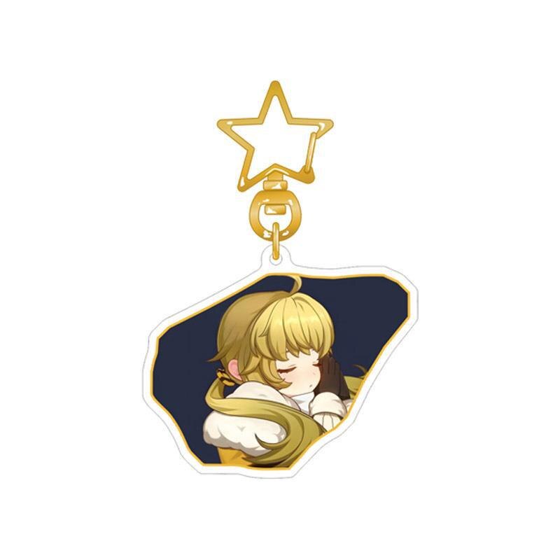 Móc khoá Honkai Star Rail Anime KeyChain Jing Yuan Sampo Kafka Himeko Phụ Kiện Trang Trí Túi xách Balo