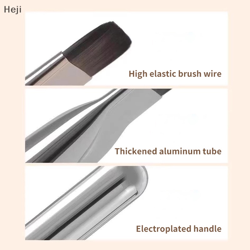 Cọ Trang Điểm Nền heji Siêu Mỏng Nhẹ Dạng Phẳng Để Đánh Khối Cho Kem Nền vn