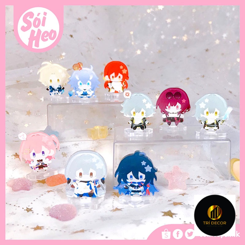 GACHA Standee Honaki Star Rail / Tượng mica MINI nhỏ nhắn dễ thương