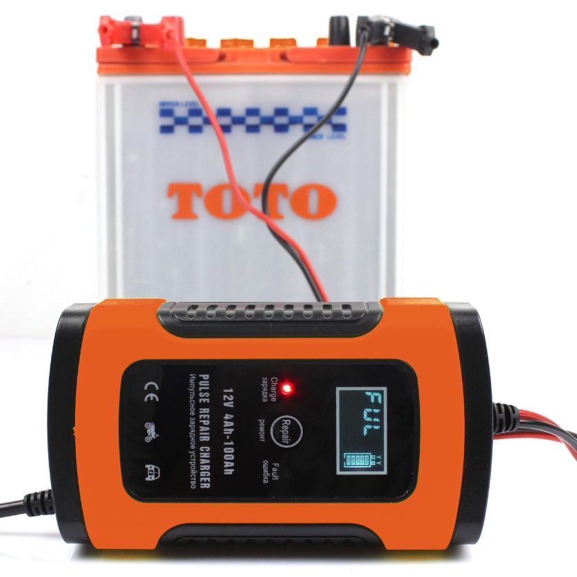 Máy sạc bình ắc quy 12V 5A 4AH-100AH CHÍNH HÃNG FOXSUR có chức năng khử sunfat phục hồi ắc quy