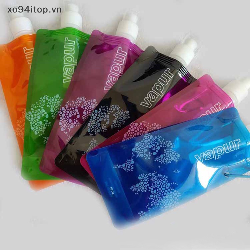 Bình Uống Nước xoitop 500ml Hình Động Vật Hoạt Hình Thân Thiện Với Môi Trường Có Thể Gập Lại An Toàn Cho Trẻ Em vn