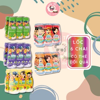 Sữa Kun Chai 85ml Đủ Vị ( Nhiệt Đới, Táo Xoài, Dâu, Cam, Nho ) lốc 6 chai.