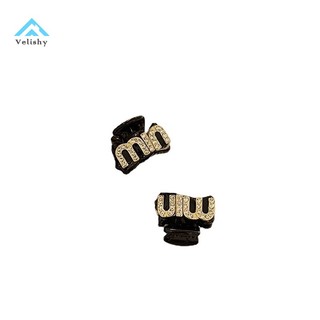 Velishy Phong Cách Hàn Quốc Chất Lượng Cao Vintage Nhỏ Kẹp Tóc Kim Cương Giả Chữ Vuốt Tóc Cho Nữ Bé Gái Kẹp Phụ Kiện Tóc