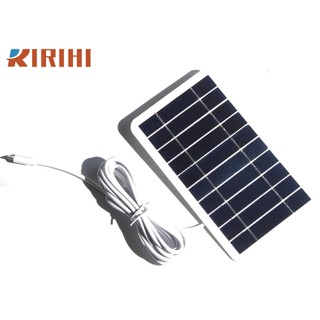 Ririhi tấm pin năng lượng mặt trời 5v 2w cổng usb cho điện thoại