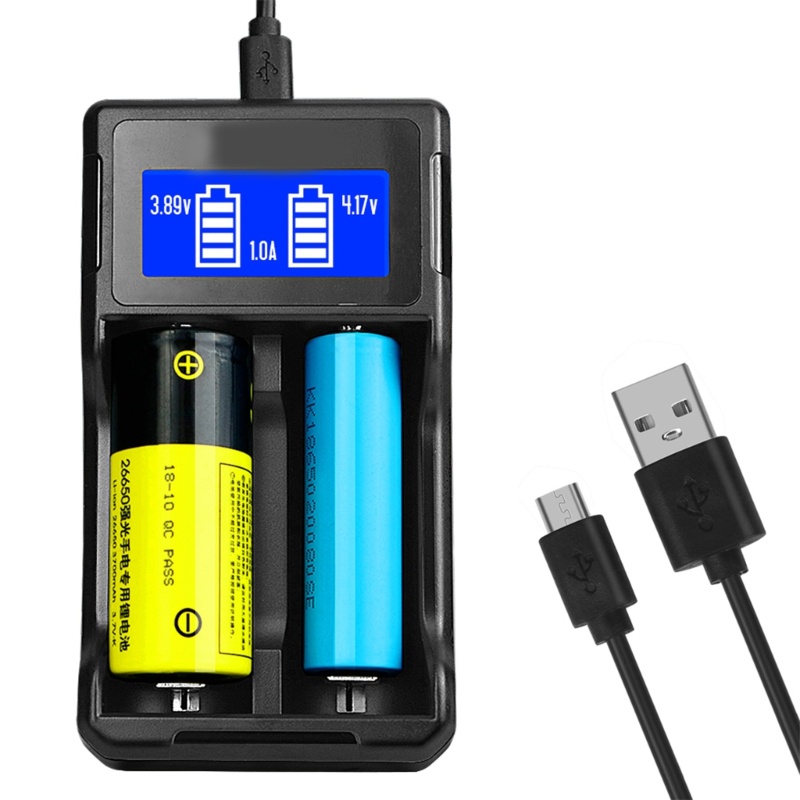 Bộ sạc 2 khe Niki cho Bộ sạc đa năng 18650 26650 22650 18490