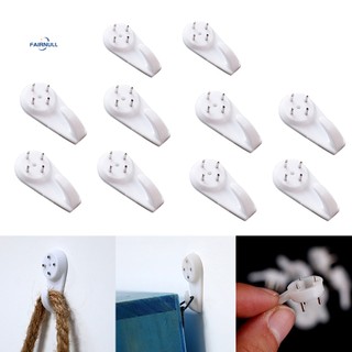 FAIRNULL Set 10 Móc Treo Đồ Mini Gắn Tường Tiện Dụng