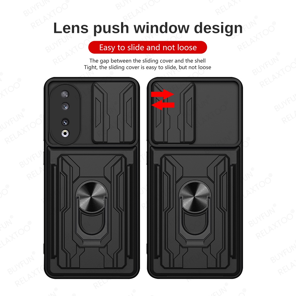 Ốp Điện Thoại Chống Sốc Có Ngăn Đựng Thẻ Cho honor 90 5g honor 90 lite honar 90lite honor x50i