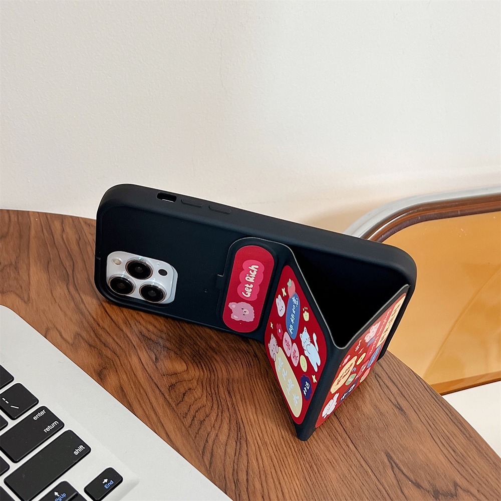 Ốp Điện Thoại Da In Hình Mèo Dễ Thương Bảo Vệ Ống Kính Máy Ảnh Cho iphone 15 14 pro max 13 12promax