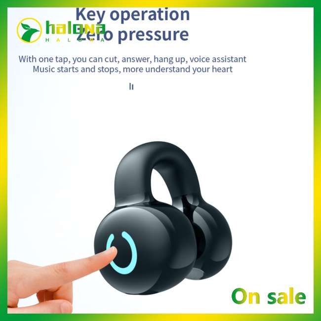 Halo Tai Nghe Kẹp Vành Tai Không Dây Âm Thanh Nổi Phong Cách Thể Thao Thời Trang