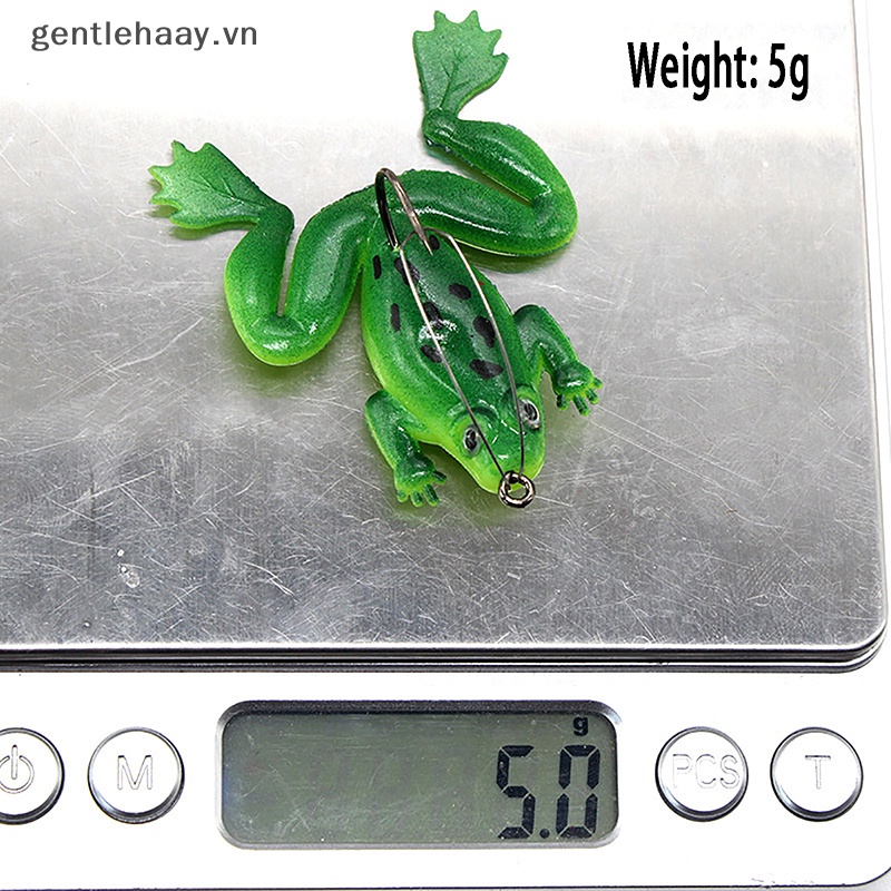 Mồi Câu Cá Giả Hình Ếch Bằng Cao Su Mềm Siêu Bền 4.5g / 6cm vn