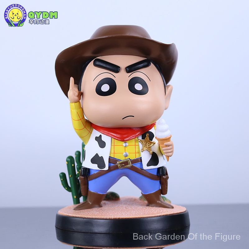 Tượng Mô Hình shin-chan Cây Xương Rồng Phong Cách Cao Bồi Thủ Công vvvi