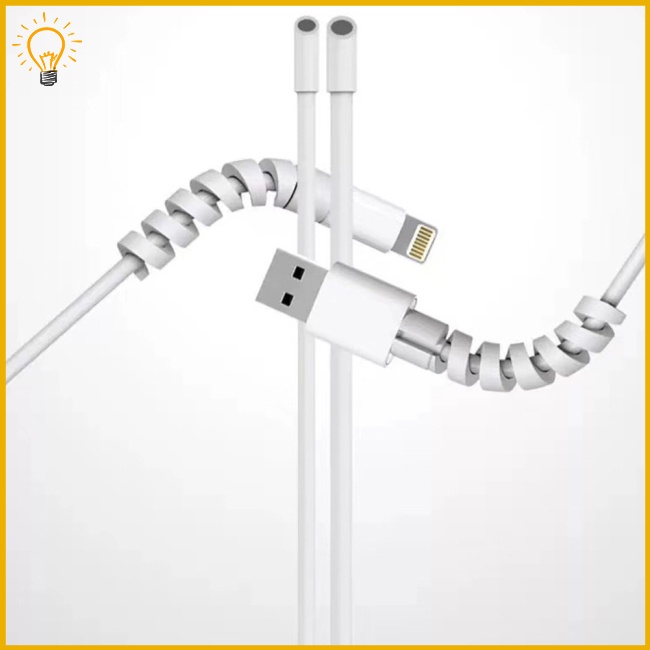 Phụ Kiện Bảo Vệ Dây Cáp Sạc Điện Thoại Bằng Silicon Chống Đứt Tiện Dụng