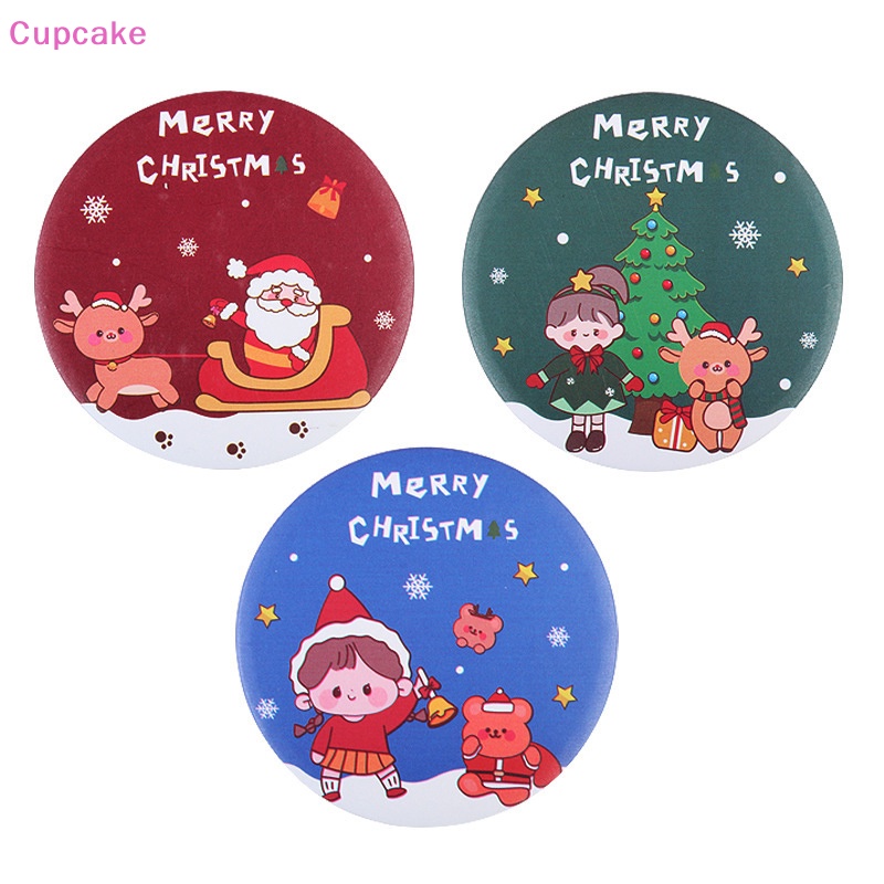 1 Gương Trang Điểm mini Bỏ Túi Hình Ông Già Noel / Người Tuyết Sáng Tạo Cho Nữ / Trẻ Em / Quà Tặng Tiệc Tùng erw