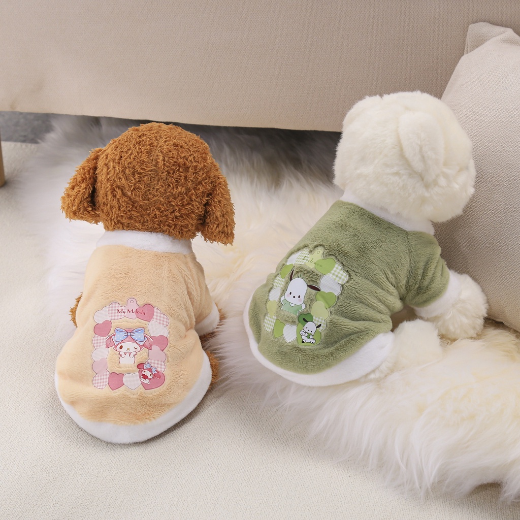 Bộ Quần Áo Thú Cưng Dễ Thương Bằng Vải Bông Phong Cách sanrio