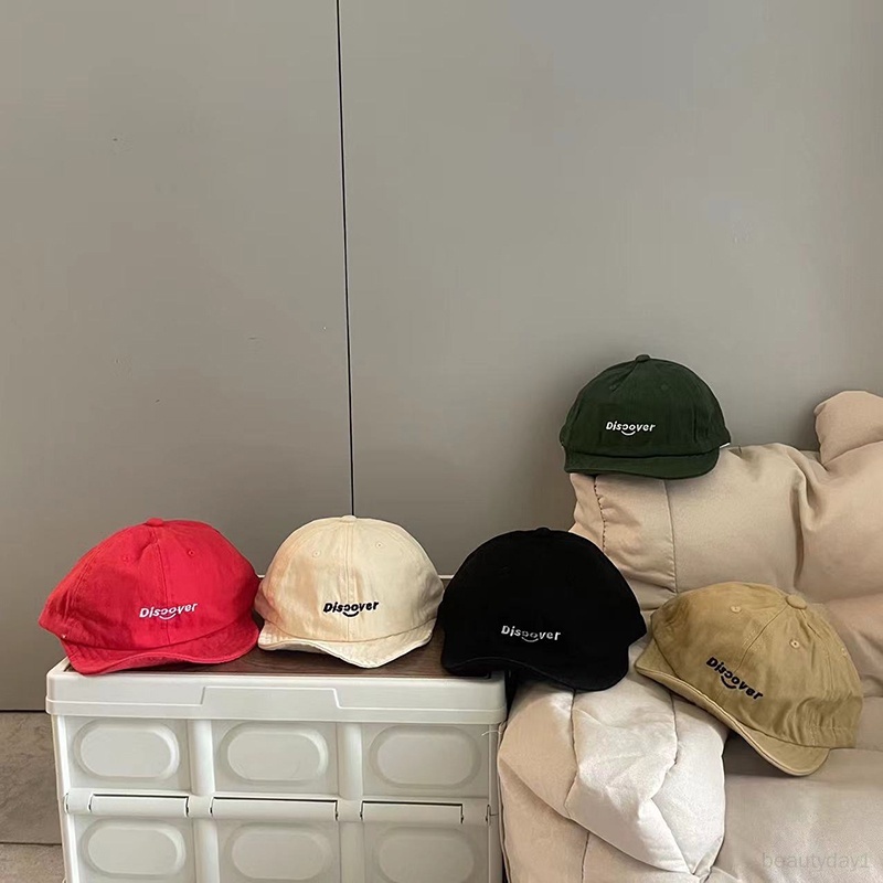 Mũ Lưỡi Trai Vải cotton Che Nắng Thêu Chữ Dễ Thương Cho Bé