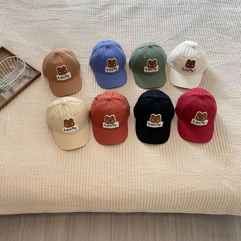 Mũ Lưỡi Trai Che Nắng Chống Gió Hình Vịt / Gấu Hoạt Hình Dễ Thương Cho Bé