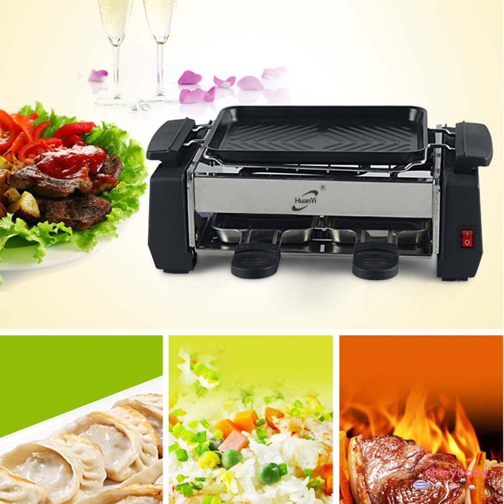 Bếp nướng gia đình chống dính công suất cao 1000W Raclette không khói