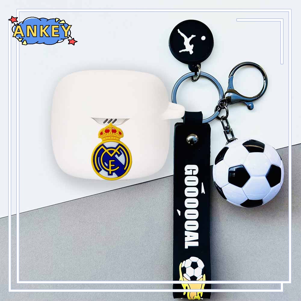 For JBL Club Pro+ / Tour Plus / Pro 2 Earphone Silicone Case Boy Cute Earbuds Soft Protective Headphone Cover Headset Skin with Pendant