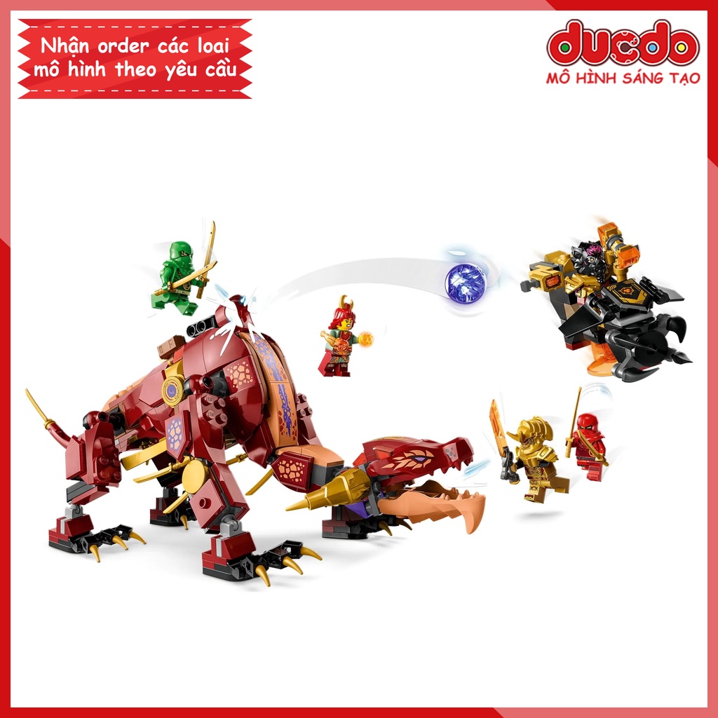 80083 Lắp ghép Ninjago Rồng Thần Dung Nham Heatwave - Đồ chơi Xếp hình Mô hình Ninja 71793