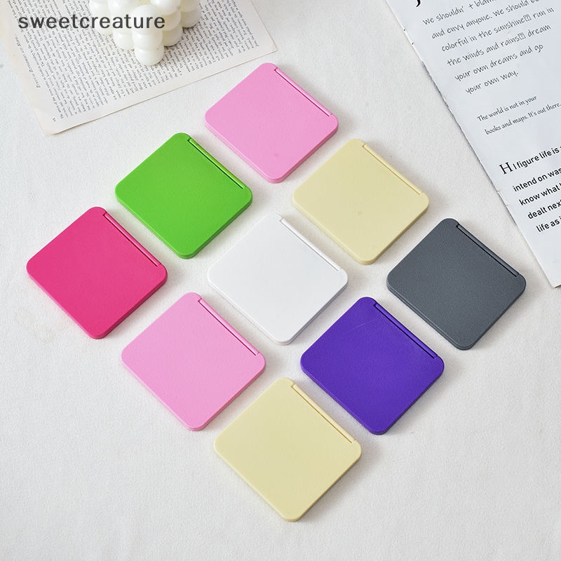 Gương Trang Điểm mini Bỏ Túi 2 Mặt Hình Vuông Nhỏ Gọn Nhiều Màu Sắc Ngọt Ngào Cho Nữ