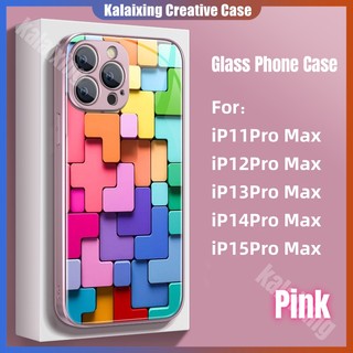 Ôp Điện Thoại Cứng Họa Tiết Khối Lắp Ráp Nhiều Màu Sắc Cho iphone 15pro max 14 13 pro max 11pro xs max xr x 12pro Ốp