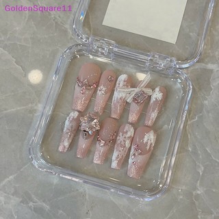 Set 10 hạt pha lê hình bông tuyết 3d đính móng nghệ thuật diy