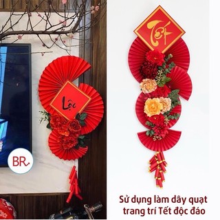 Tặng keo nến. Set quạt trang trí treo tường, treo cửa