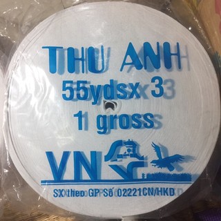 Chun thu anh to 45 - 50m bản 2cm 1 cuộn màu trắng dầy mềm co dãn tốt làm thun quần #110801