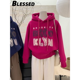 Blessed Áo Khoác hoodie áo khoác nữ zip hoodie trendy unique Thông thường Chất WWY23C0N95 52Z231229