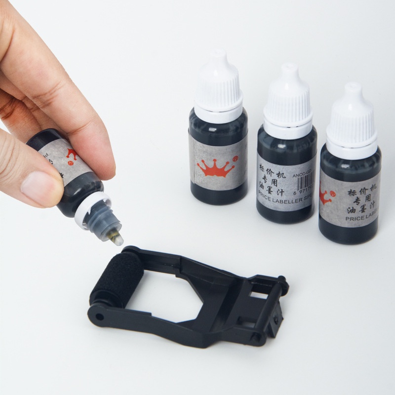 Chai Mực Nạp Cho Máy Bắn Giá Tiền Dung Tích 10ml - Nhỏ Gọn, Đậm Nét, Tiết Kiệm Tối Đa