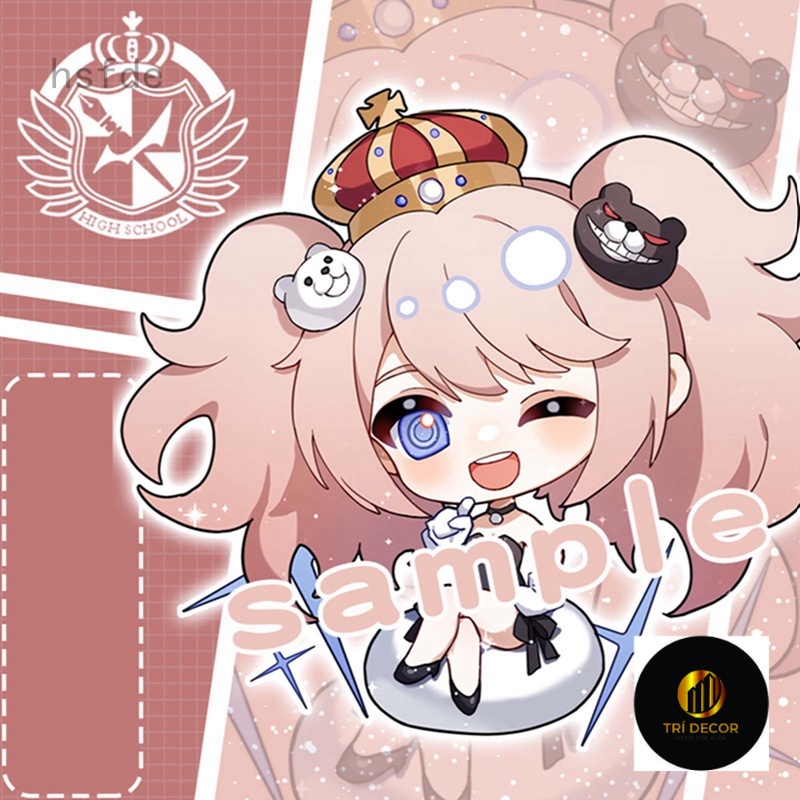 Móc Khóa Hai Mặt Bằng Acrylic Hình Nanami ChiaKi Nagito Komaeda Dễ Thương