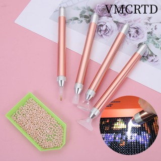 Vmcrtd dụng cụ làm tranh đính đá 5d họa tiết dễ thương độc đáo diy
