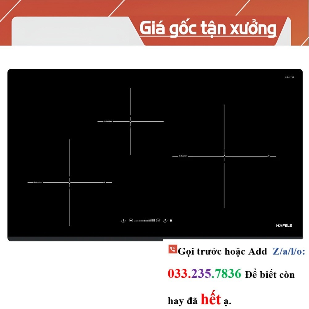 Bếp từ 3 vùng nấu Hafele HC-I773D 536.01.905 <<Hãng