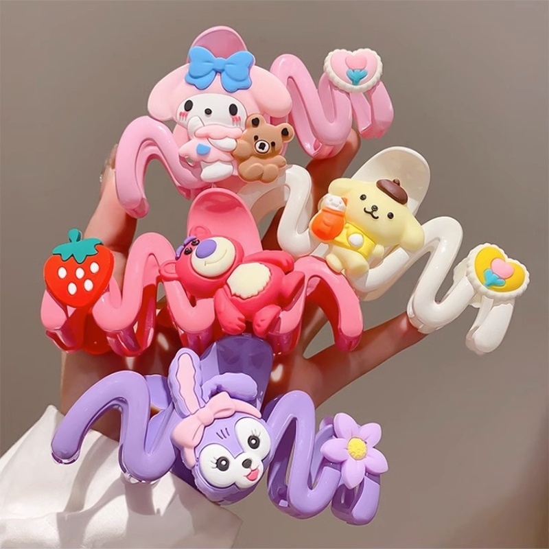 Kẹp Tóc Hình Cá Mập Đính Búp Bê Phong Cách Hàn Quốc Ngọt Ngào Thời Trang Cho Nữ