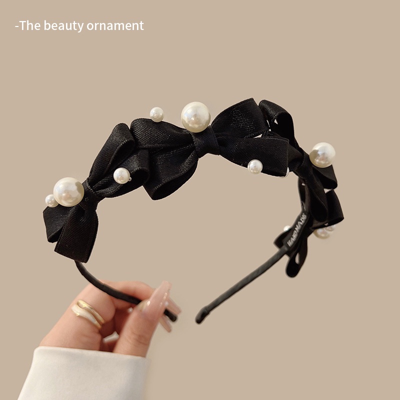 Deartiara Băng Đô Cài Tóc Đính Nơ Và Ngọc Trai Thời Trang 2023 Cho Nữ